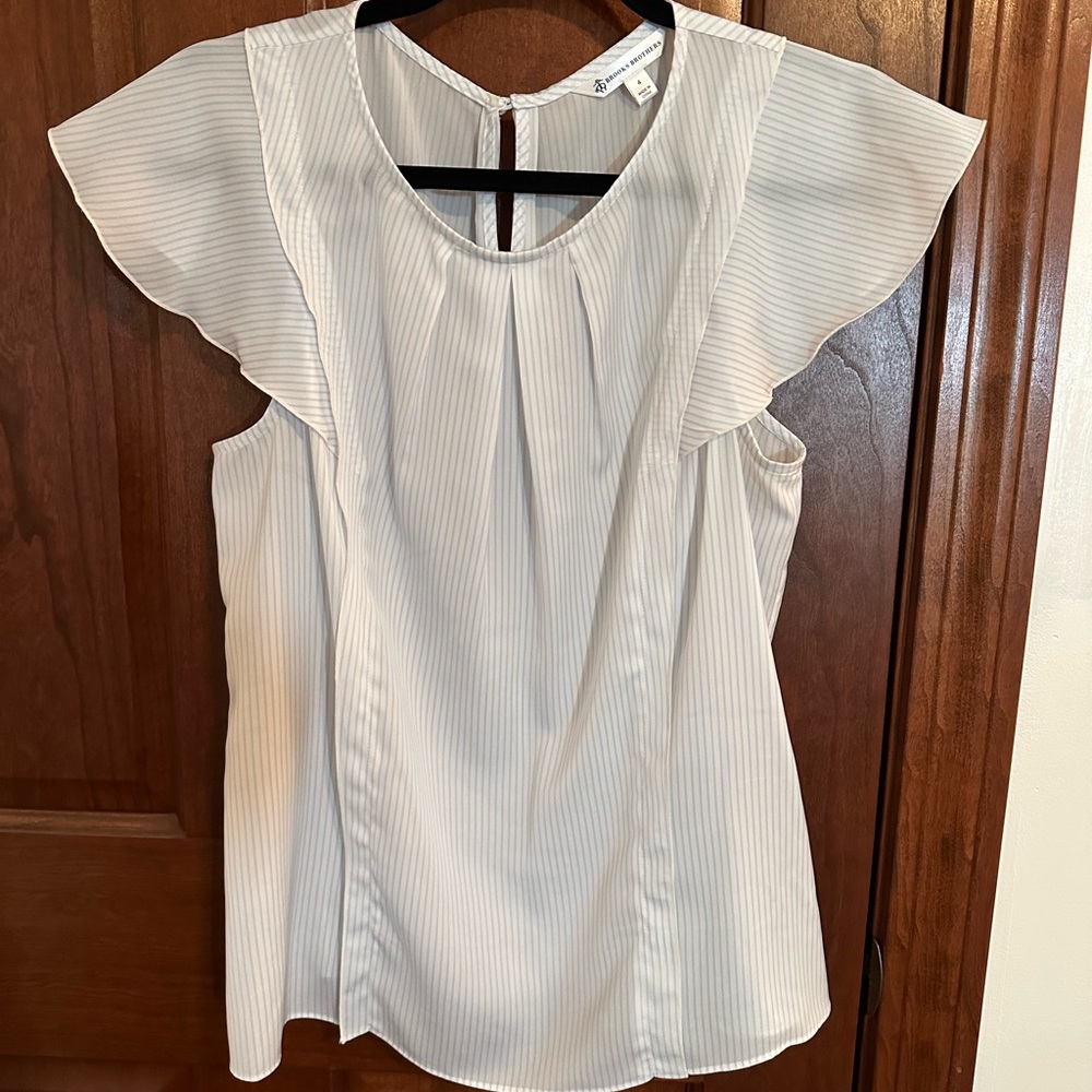 Flutter sleeve Brooks Brothers Shirt/Blouse